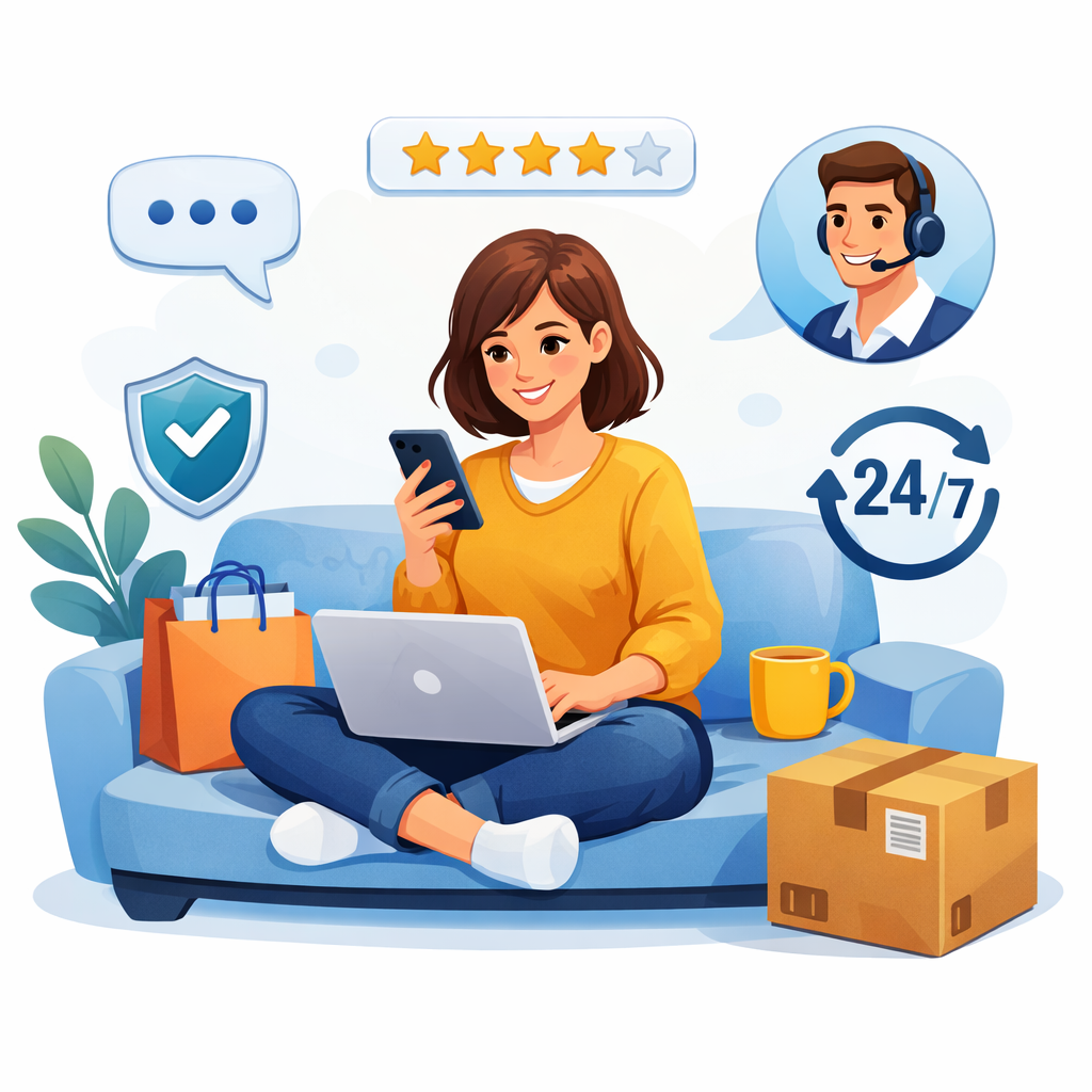 Customer using mobile offers